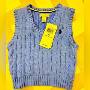 NWT Ralph Lauren blue vest 9m